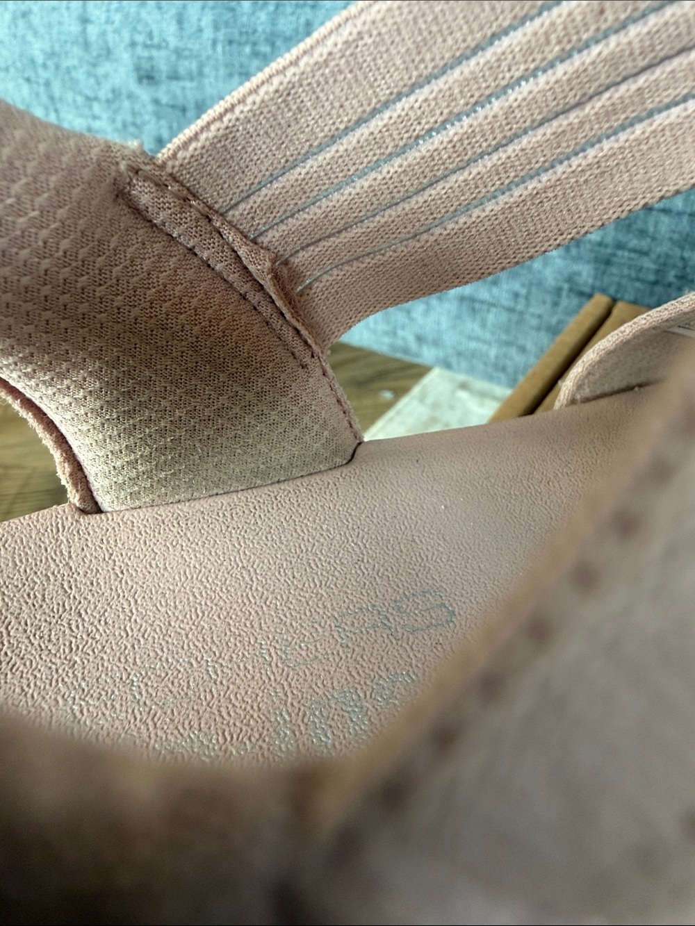 Skechers Pink Elastic Strap Slip In Sandals - Picture 7 of 9